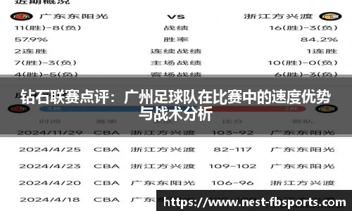 钻石联赛点评：广州足球队在比赛中的速度优势与战术分析